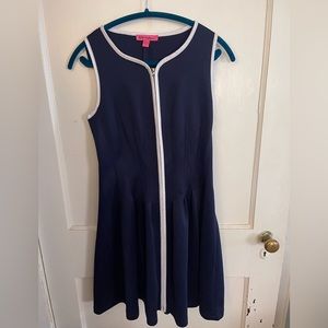 Navy & white Betsy Johnson Dress size 2